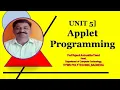 Unit 5 Applet Programming Prof Rajesh Tiwari