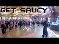 GET SAUCY LINEDANCE in GERMANY (Rebecca Lee \u0026 Grace David)