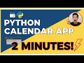 Build a Calendar App in Python Step by Step Tkinter Mini Project for Beginners 2025