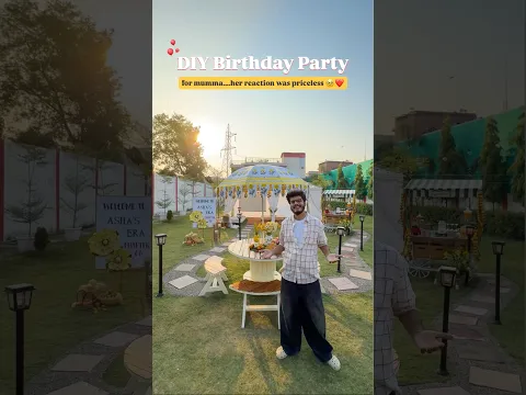 DIY Birthday Party for Mumma 🥹✨ #diycraft  #birthdaydecoration #ytshortsindia