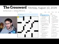 A Croaky ASMR Monday Puzzle NYT New York Times Crossword - Monday August 10
