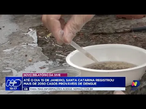 Alerta epidêmico: Santa Catarina registra mais de 2.050 casos de dengue em novo relatório