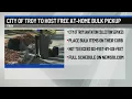 City of Troy to host free at-home bulk pickup