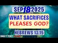 Download Lagu 🟠WHAT SACRIFICES PLEASES GOD? ✅ JW DAILY TEXT TALK | HEBREWS 13:15