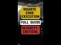 Remote Code Execution Full Beginner Guide