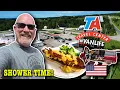 Eating Showering at a TA Travel Truck Stop in Pennsylvania