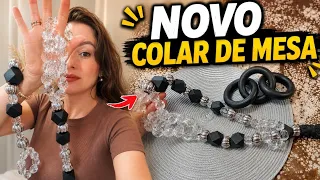 Fiz com 3 roscas de cristal grande 🤗 COLAR DE MESA