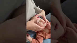 Facial massage for my sweet baby