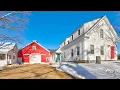New Hampshire Farmhouse Tour 5 aces Idyllic Pasture Land 489k Entertainment Place Barn