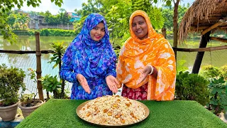 আমার মায়ের জ্বর হয়েছে,দুই দিন কিচ্ছু খেতে পারেনি,তাই আমি মায়ের জন্য ঝরঝরে সাদা পোলাও রান্না করলাম 