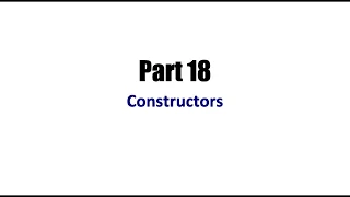 Learn Java Tutorial for Beginners Part 18 Constructors