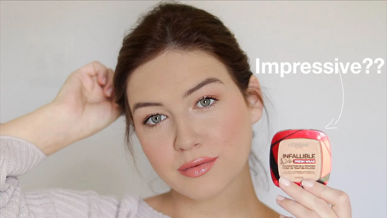 NEW LOREAL INFALLIBLE FRESH WEAR POWDER FOUNDATION! VIRAL TIKTOK MAKEUP (PHILIPPINES)
