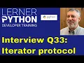 Python interview question Iterator protocol