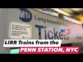 LIRR train station PENN STATION Manhattan New York City walk through Long Island NYC Subway