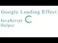 Google Loading Animation Effect HTML CSS only Lesson 3