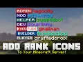 Add RANK ICONS to your Minecraft Server Super Easy Free Method