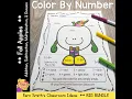 Fall Color By Number Addition Subtraction Multiplication Division Bundle