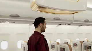 فيديو الاتحاد للطيران تكشف عن عربة محلقة لتقديم الطعام على متن طائراتها 