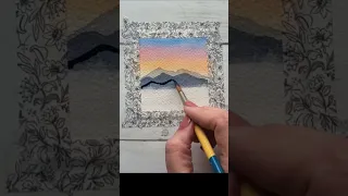 Step-by-Step Mountain Landscape Easy Watercolor Tutorial