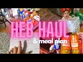 HEB GROCERY HAUL AND WEEKLY MEAL PLAN