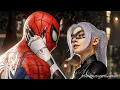Spider-Man PS4 Pro - All Black Cat Scenes Love Story The Heist DLC 4K