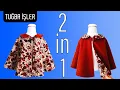 Download Lagu Double Side Peter Pan Collar Kids Poncho Cutting and Sewing | Tuğba İşler