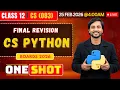 CBSE Class 12 CS Boards 2026 LIVE Full Syllabus One Shot Revision Marathon