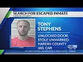 Hardin county inmate escapes in jail vehicle