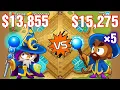 BTD6 - One Arcane Spike VS Five Arcane Masteries Test In Bloons TD 6