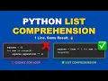 Python List Comprehension Visually Explained Python Tutorial for Beginners