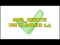 mod - rewrite use in Apache 2 4 3 Solutions