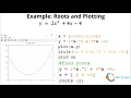 Plotting and Finding Roots using Octave Y 2x 2 4x - 4
