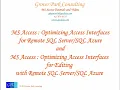 Optimizing Access Interfaces for Hosted SQL Azure an apology and correction
