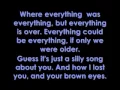 Download Lagu Brown Eyes - Lady GaGa Lyrics