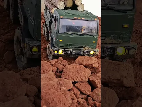 Can This Heavy 6x6 RC Military Truck Conquer Extreme Rocks? 🪵