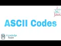 ASCII Codes JAVA Programming ICSE