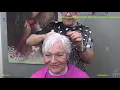 GRAY HAIR is OK but a nice FRESH PIXIE and NEW COLOR would be STUNNING Lisa by T K S