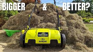 DIY Dethatching Using 15 Sunjoe Dethatcher Scarifier Spring Fall Lawn Care