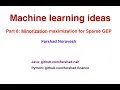 Part 8 Minorization maximization for sparse Generalized eignevalue problem