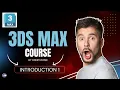 3ds Max Beginner Tutorial Part 1 Viewport Ribbon Command Panel Navigation 1