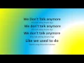 Download Lagu Lirik Lagu We Don't Talk Anymore dan Terjemahannya