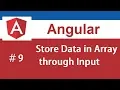 How to store input values in an array in Angular Basics of Angular JS Part-9