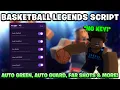 BASKETBALL LEGENDS SCRIPT KEYLESS with Auto Green Auto Guard Far Shot More