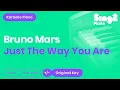Download Lagu Bruno Mars - Just The Way You Are (Karaoke Piano)