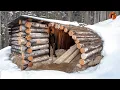 Download Lagu Man Builds Warm Survival Shelter for Winter | Start to Finish Build By @osbushcraft