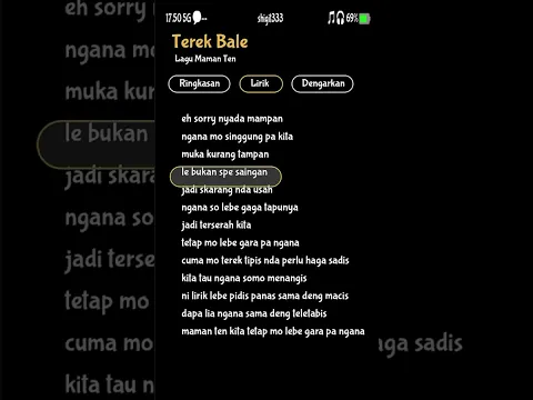 Download MP3 terek bale - maman ten lirik #viral #fyp #liriklagu #terekbale #mamanten #tiktok #fypage #viralvideo