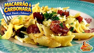 O MELHOR MACARRÃO A CARBONARA: RECEITA DE FAMÍLIA!