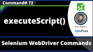 executeScript Command - Selenium WebDriver