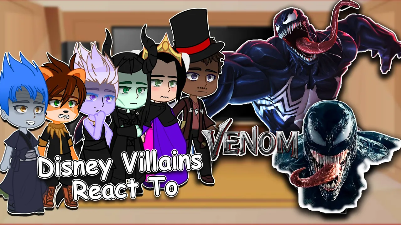 Disney Villains React to Venom | Gacha Club | Full Video