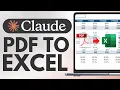 How to Extract PDF Data Into Excel